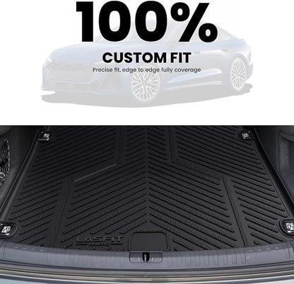LASFIT Cargo Mat for Audi A5/S5 2025-2026(New Body), Custom Fit All-Weather TPE Trunk Mat for Audi Accessories, Waterproof, Easy to Clean, Black
