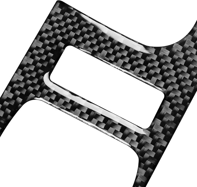 Real Carbon Fiber Fit for Chevy Silverado/GMC Sierra 1500 2014-2018 for 2500/3500HD 2015-2019 Car Window Lifting Switch Panel Trim Door Decals Sticker Auto Interior Accessories Cover Style A Black