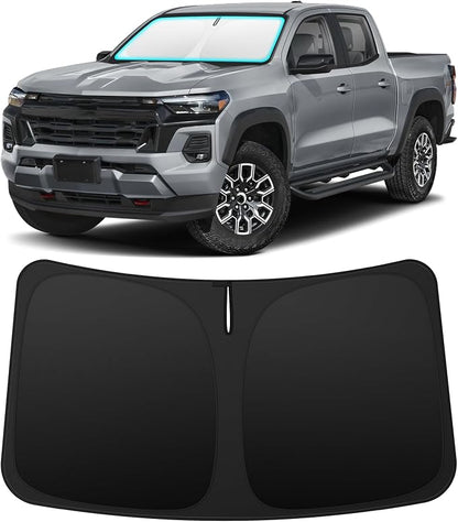 INSAUTO Custom Fit Windshield Sun Shade Accessories for Chevrolet/Chevy Colorado 2023-2026, Foldable Front Window Sunshade, UV & Heat Reflector, Keeps Interior Cool, Includes Storage Bag