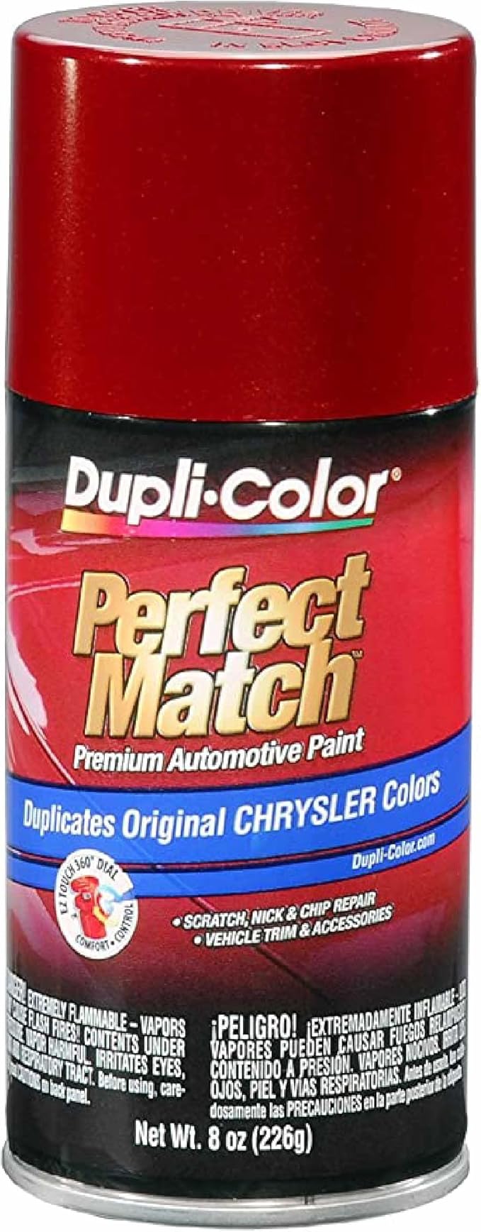 Dupli-Color EBCC04127 Perfect Match Automotive Spray Paint – Chrysler Inferno Red Metallic, PEL/WEL – 8 oz. Aerosol Can