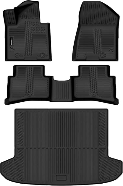 Auxko All Weather Floor Mats Cargo Mat for Hyundai Tucson 2019 2020 2021 All Season TPE Accessories Guard Odorless Anti-Slip Floor Liners Trunk Mat for Hyundai Tucson 2019-2021