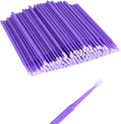 100PCS Car Touch Up Paint Brushes,Single-Use Micro Brushes for Refinishing Car Detail Paint Tiny Paint Brushes Scratches,Practical Car Accessories Micro Paint Brushes for Paint Chip Repair