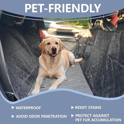 Dog Car Seat Cover for Pets Waterproof Seat Cover Hammock Scratch Proof Nonslip Back Seat Pet Bed Mat for Travel Durable Soft Back Seat Covers for Cars Trucks and SUVs (23.5 x 51 inch)