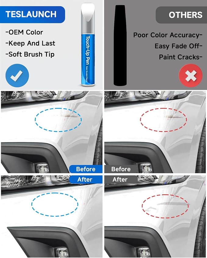 NH-883P Platinum White Pearl Touch Up Paint Compatible with Honda Exact Match Touch Up Paint Car Scratch Repair