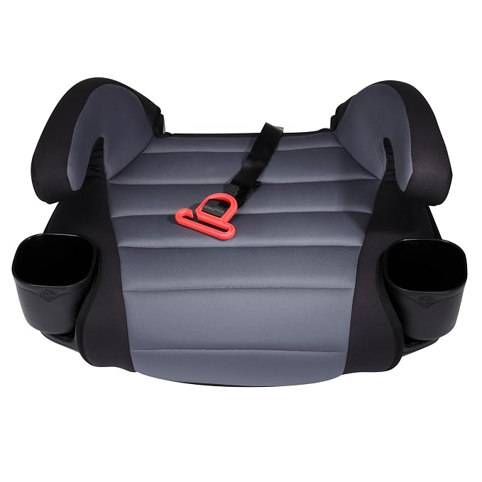 Safety 1st Grow and Go 2-in-1 Booster Car Seat with ComfortWings, Converts High-Back to Backless, 19" Wide, Slim Design, Lightweight, Foldable, Easy-Clean, Cup Holders, 40-100 lbs, Black Sand
