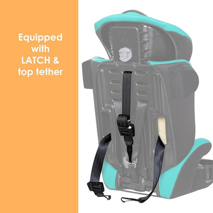 Baby Trend Hybrid SI 3-in-1 Combination Booster Seat, Hoboken Teal – Side-Impact Protection, 3-Stage Growth Design, Adjustable Headrest, Cushioned Comfort