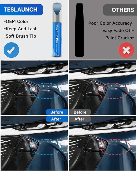 42B Blue Reflex Pearl Touch Up Paint Compatible with Mazda Exact Match Touch Up Paint Car Scratch Repair