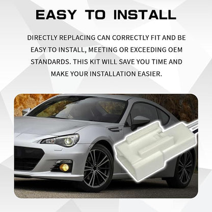 Car Door Speaker Harness Adapter Audio Bass Speaker Wiring Harness Stereo Plug Adapter Subwoofer Wire Modification Cable Conversion Accessories Plug and Play Compatible with Mitsubishi Subaru