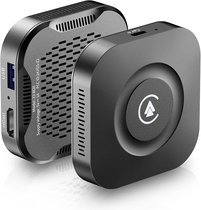 Wireless CarPlay Adapter, Magic Box Supports YouTube TikTok and More, Android Auto Wireless Adapter Easy Set up for Wired CarPlay Cars