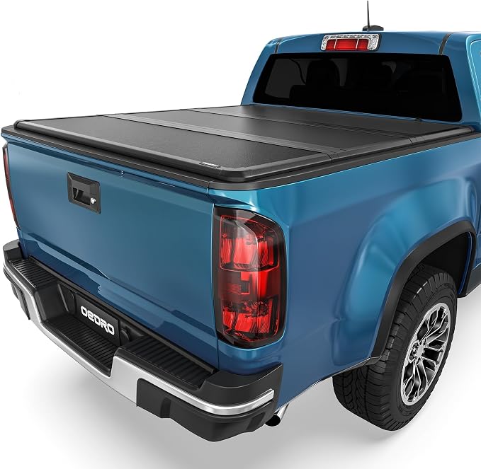 OEDRO FRP Hard Tri-fold Tonneau Cover Fold Truck Bed Covers Compatible with 2015-2026 Chevy Colorado/GMC Canyon with 5.2 Feet Bed