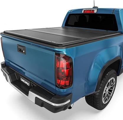 OEDRO FRP Hard Tri-fold Tonneau Cover Fold Truck Bed Covers Compatible with 2015-2026 Chevy Colorado/GMC Canyon with 5.2 Feet Bed