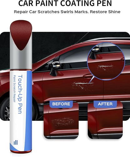 D4 Rapid Red Touch Up Paint Compatible with Ford Exact Match–Chips and Nicks Touch Up