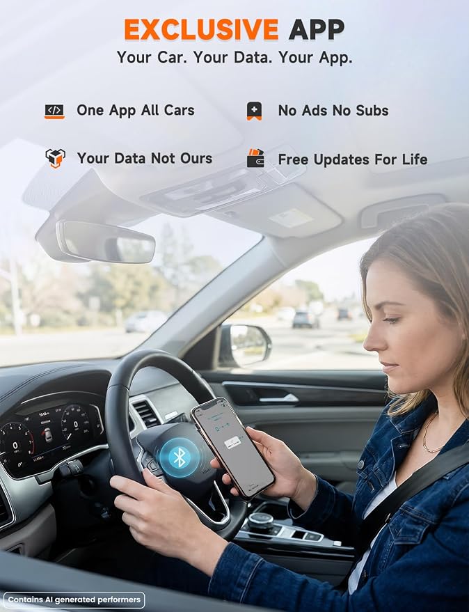 AUTOPHIX 3210 OBD2 Scanner for DIYers – Fix Check Engine Light & Pass Smog Test at Home, Code Reader, Checks Battery, Live Engine Data, No Subscription, Works with 1996+ Cars, for iPhone/Android