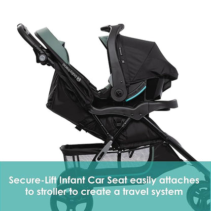 Baby Trend EZ Ride SE Travel System with Secure-Lift Infant Car Seat, Dash Sage