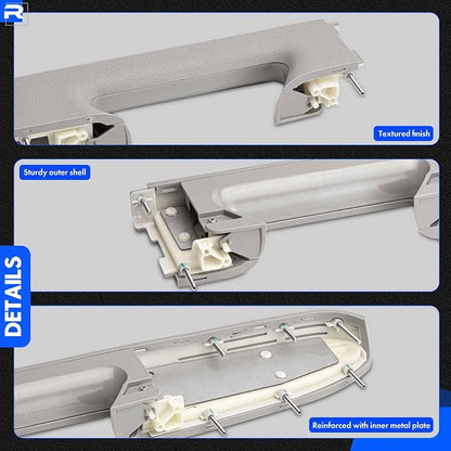 22818471 Front Right Passenger Side Armrest Repair Kit Fit for Chevy Silverado 1500 2500HD 3500HD 2010-2014 For GMC Sierra 1500 2500 HD 3500 HD 2010-2014 Door Panel with Release Handle Below Armrest