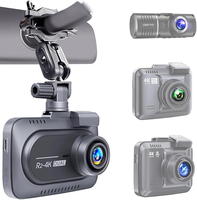 Dash Cam Mirror Mount - Fits Falcon F170HD,Rexing V1, Z-Edge, Old Shark, YI, Amebay,KDLINKS X1,VANTRUE and Most Other Dash Cameras