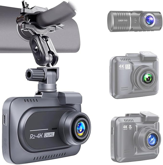 Dash Cam Mirror Mount - Fits Falcon F170HD,Rexing V1, Z-Edge, Old Shark, YI, Amebay,KDLINKS X1,VANTRUE and Most Other Dash Cameras