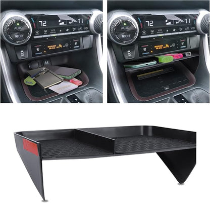 DIAMOOKY Upgraded Center Console Organizer Compatible with Toyota RAV4 2025 2024 2023 2022 2021 2020 2019 Interior Accessories, Gear Shift Storage Tray Drivers Side Cubby Drawer Storage Box - 3pcs