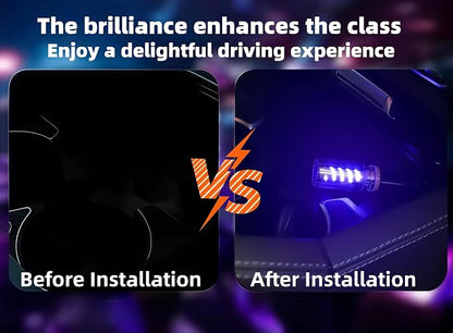 Car USB Night Light, Touch Dimmable Retro LED Filament Lamp, Mini USB Ambient Light for Vehicle Interior, Bedroom, Desk and Camping, 2 Pack, Blue