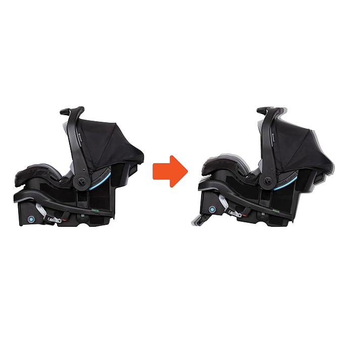 Baby Trend Secure-Lift Infant Car Seat, Dash Black – Compact Lightweight Carrier, Infant Comfort Cushioning, Adjustable Harness Fit
