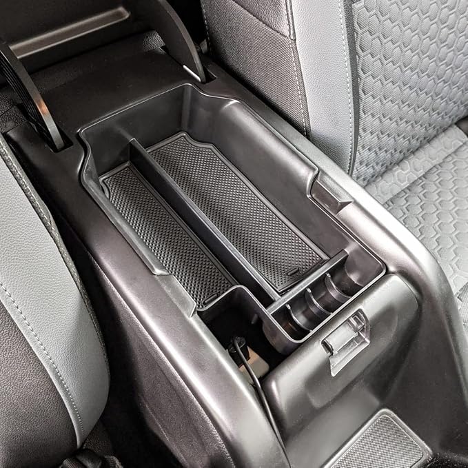 EDBETOS Center Console Organizer Tray Compatible with Chevy Colorado GMC Canyon Accessories 2015 2016 2017 2018 2019 2020 2021 2022 Armrest Secondary Storage Glove Box, Black