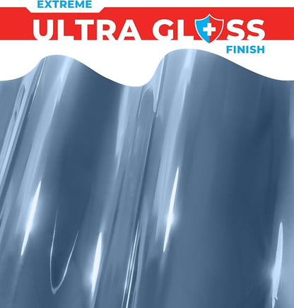 ColorFusion PPF by VViViD, Gloss China Blue Dry Apply PPF Vinyl Car Wrap Roll 1ft x 5ft