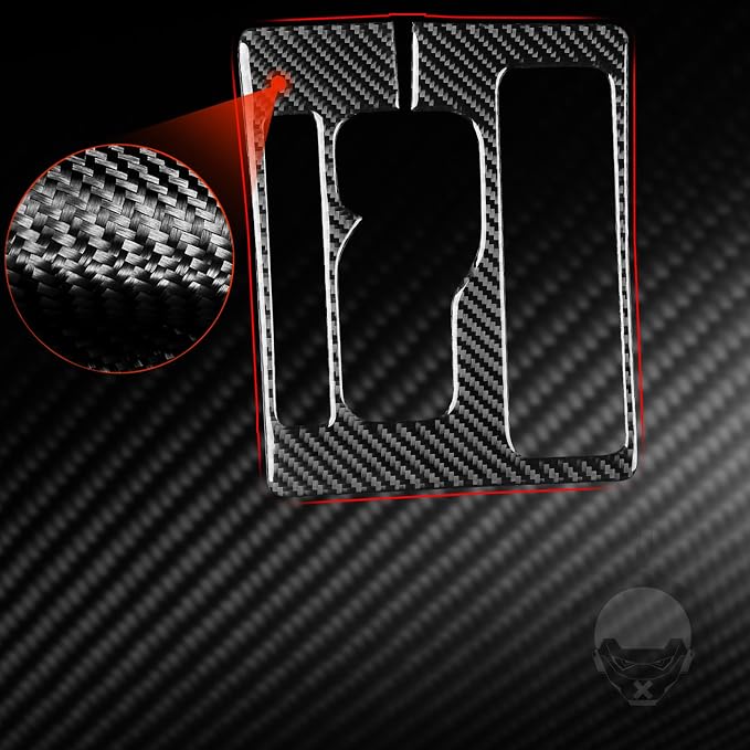 NVCNX Real Premium Carbon Fiber for Toyota 2nd Gen Tacoma Accessories 2005-2015 2006 2007 2008 2009 2010 2011 2012 2013 2014 Center Console Gear Indicator Panel Cover Interior Trim Sticker Decal 1PC