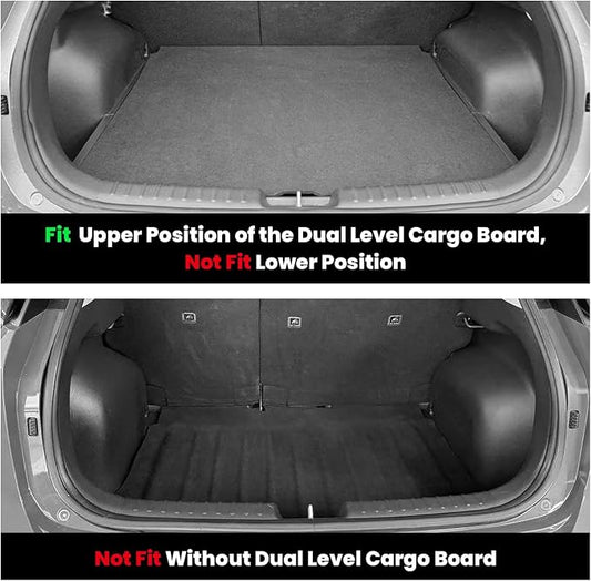 LASFIT Floor Mats & Cargo Mats for KIA NIRO EV 2025 2024 2023 (Not for PHEV), All Weather TPE Custom Fit Floor Liners for Kia NIRO EV 2023-2025 Full Set Car Mats, Black