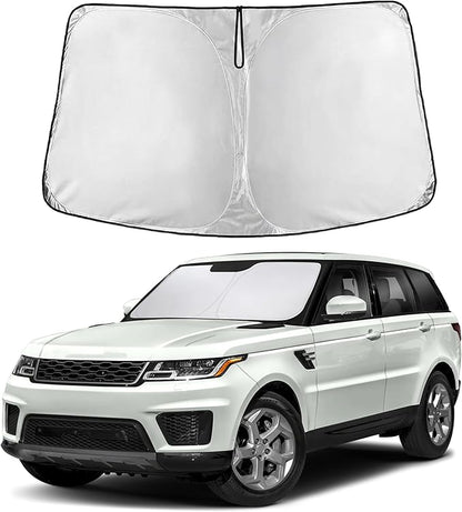 EcoNour Windshield Sunshade Compatible for Land Rover Range Rover Sport 2014-2020 2021 2022, Sun Visor for Front Windshield & Window Sun Shade Cover, UV Heat Blocker & Protector, Car Accessories