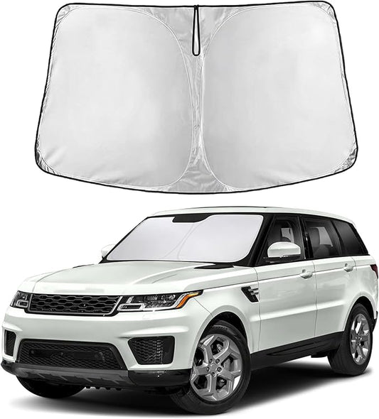 EcoNour Windshield Sunshade Compatible for Land Rover Range Rover Sport 2014-2020 2021 2022, Sun Visor for Front Windshield & Window Sun Shade Cover, UV Heat Blocker & Protector, Car Accessories