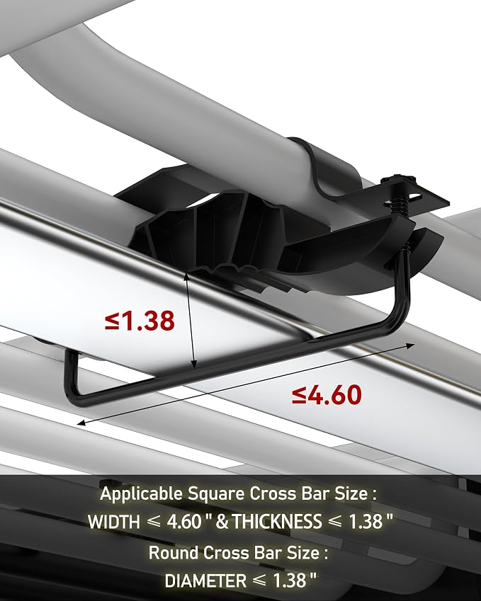DEXSO Universal Roof Rack Basket with Cargo Net, 64" x 39" Rooftop Cargo Carrier Basket, 200 Lbs Capacity Car Cargo Rack, Heavy Duty Luggage Rack for SUVs, Trucks, Vehicles