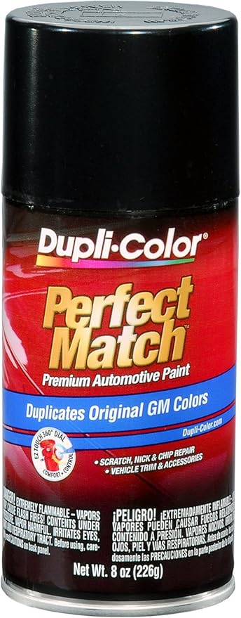 Dupli-Color (BGM0381-6 PK) Black Metallic General Motors Exact-Match Automotive Paint - 8 oz. Aerosol, (Case of 6)