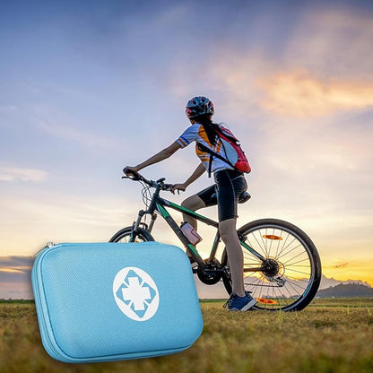 Small-Waterproof Car First-Aid Kit Emergency-Kit - Blue 273Piece Camping Equipment for Camping Hiking Home Travel YIDERBO