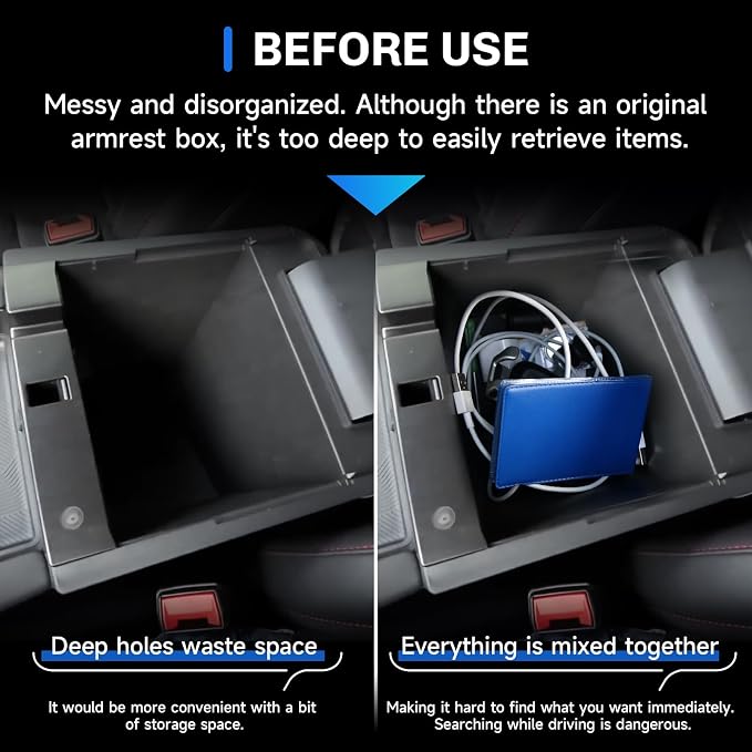 SXCY [Double Layer for 2025 2026 Ford Explorer Center Console Organizer Tray for 2025 2026 Ford Explorer Accessories Center Console Tray 2025 2026 Explorer Armrest Console Organizer Tray