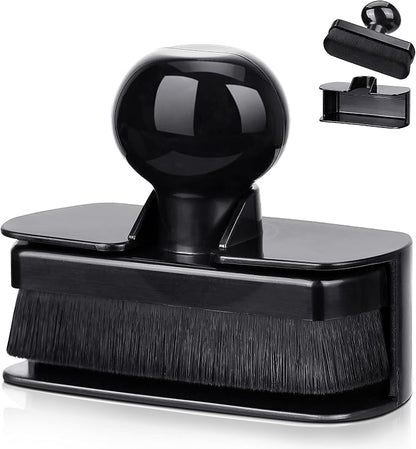BABYSHEEP Car Tire Shine Applicator,Large Vegan Tire Shine Brush - Automotive Tire Dressing Applicator Brush with Storage Stand for Tire Detailing & Car Wash Kit, Black, 3.6 Inch Length (Black)