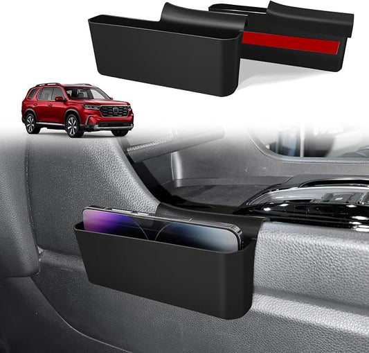 Muslogy for 2026 2025 2024 2023 Pilot Center Console Shifter Storage Box ABS Material Console Side Organizer Left & Right Set Compatible with Honda Pilot 2023-2026
