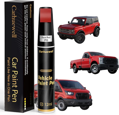 Race Red(PQ) Touch Up Paint for Ford, Car Paint Pen Scratch Repair Two-In-One Touch Up Paint, Exact Color Match for Ford Automotive Scratch Remover for Deep Scratches