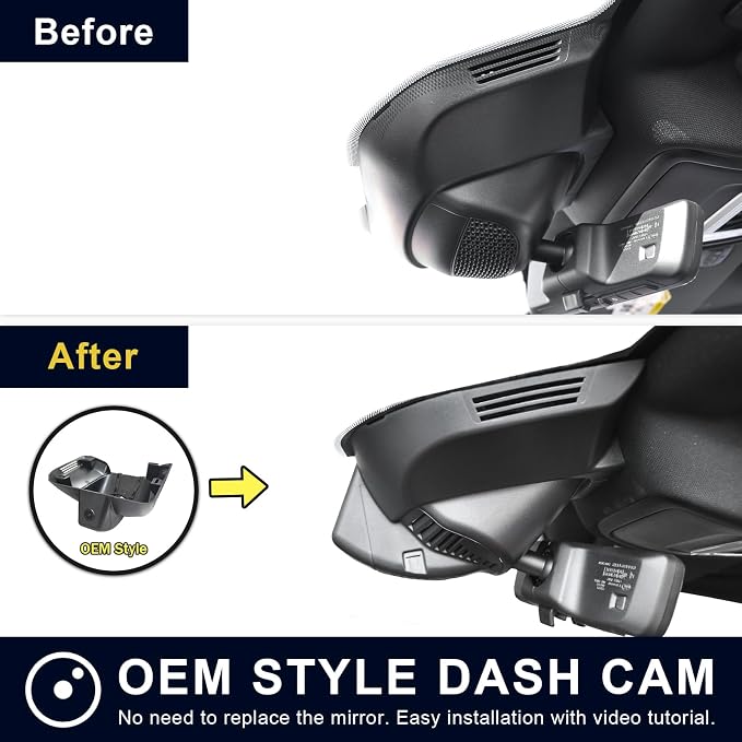 Mangoal 4K Dash Cam Custom fit for 5th Gen Dodge RAM 1500,2019 2020 2021 2022 2023 2024 (Model E), Rebel Big Horn Laramie Tradesman TRX Classic etc, UHD 2160P Video,OEM Look App & WiFi, GPS, 64GB Card