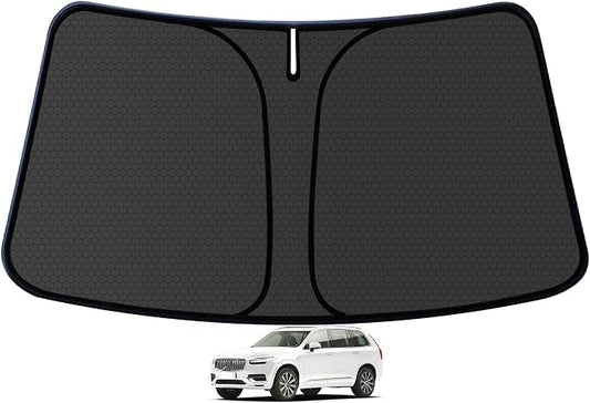 XC60 Customized Windshield Sun Shade for 2018 2019 2020 2021 2022 2023 2024 2025 2026 XC60 Front Window Sunshade Visor Protector Foldable Blocks UV Rays Keep Car Cooler Accessories