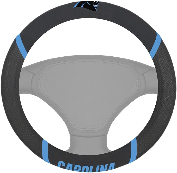 FANMATS NFL Unisex-Adult Embroidered Steering Wheel Cover
