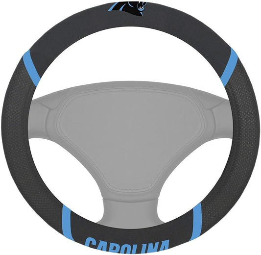FANMATS NFL Unisex-Adult Embroidered Steering Wheel Cover