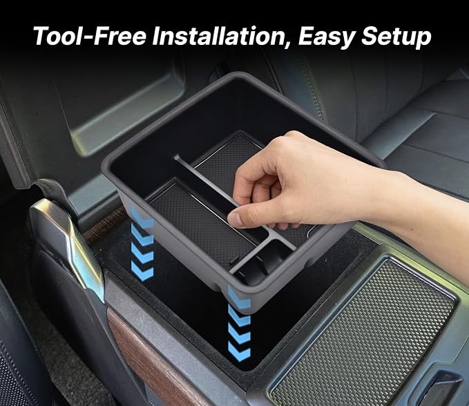 Center Console Organizer for Range Rover & Range Rover Sport 2023-2025 2026 Armrest Insert Tray Storage Box Interior Accessories (Without Refrigerator) | NOT Fit for Models with Refrigerator