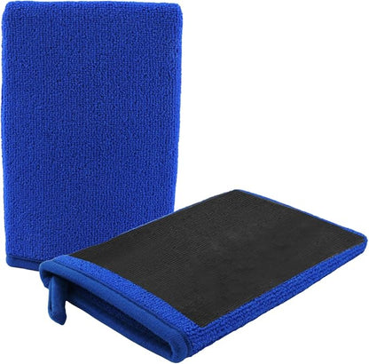 2PCS Car Clay Mitt Auto Detailing,Soft Clay Bar Mitt for Cleaning Car Surfaces,Anti-Scratch Cars Accessories Clays Mitts for Cars Detailings to Replace Traditional Clays Bar