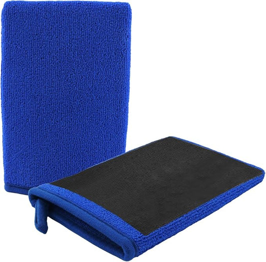 2PCS Car Clay Mitt Auto Detailing,Soft Clay Bar Mitt for Cleaning Car Surfaces,Anti-Scratch Cars Accessories Clays Mitts for Cars Detailings to Replace Traditional Clays Bar