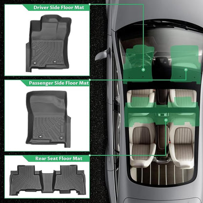 Floor Mats for Toyota 4Runner, SR5 | Limited 2010 2011 2012(ONLY 5 Seats), Custom Fit Lexus GX460 2010-2013 Floor Mats TPE Non-Slip Waterproof, Car Accessories for 5th gen 4runner Floor Mat
