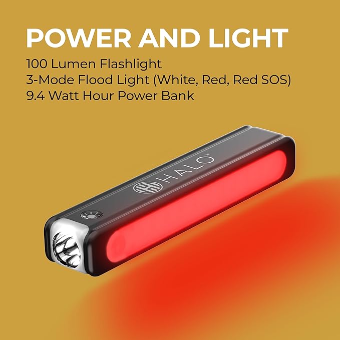 Halo Bolt PaL 1000 Portable Car Jump Starter | USB-A & USB-C Charger Ports, Digital Display, Powers Multiple Devices, Detachable Power Bank & Emergency Flashlight, Jumps Cars SUVs & Trucks — Cobalt