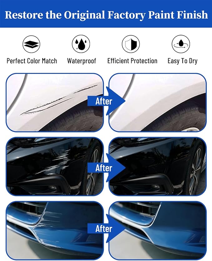 Brooklyn Gray Metallic C4P Touch up Paint for BMW-Exact Match Scratch Repair Kit 2-In-1 Premium Car Paint Pen for Chips & Nicks