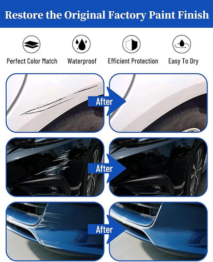 Alpine White 300 Touch up Paint for BMW-Exact Match Scratch Repair Kit 2-In-1 Premium Car Paint Pen for Chips & Nicks
