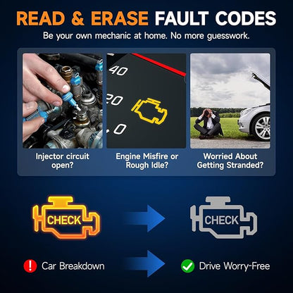 FOXWELL NT301 OBD2 Scanner Live Data Professional Mechanic OBDII Diagnostic Code Reader Tool for Check Engine Light