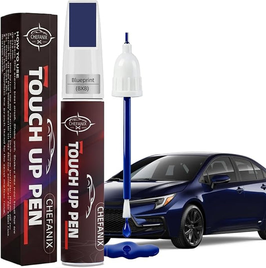 Blueprint (8X8) Touch Up Paint Pen Compatible with Toyota - Exact Color Match, 2-in-1 Brush & Pen,Car Paint Scratch Repair Kit for RAV4/Camry/Corolla/Tacoma/Highlander/Sienna